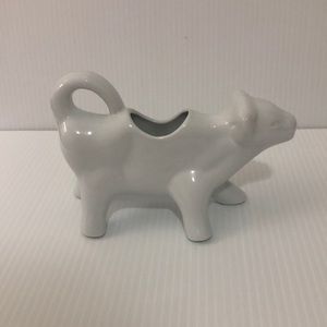 The Cellar White Porcelain Cow Creamer Pitcher